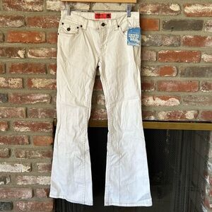 Vintage Mossimo White Flared Jeans Y2K Women’s Tag Size 7 (junior)